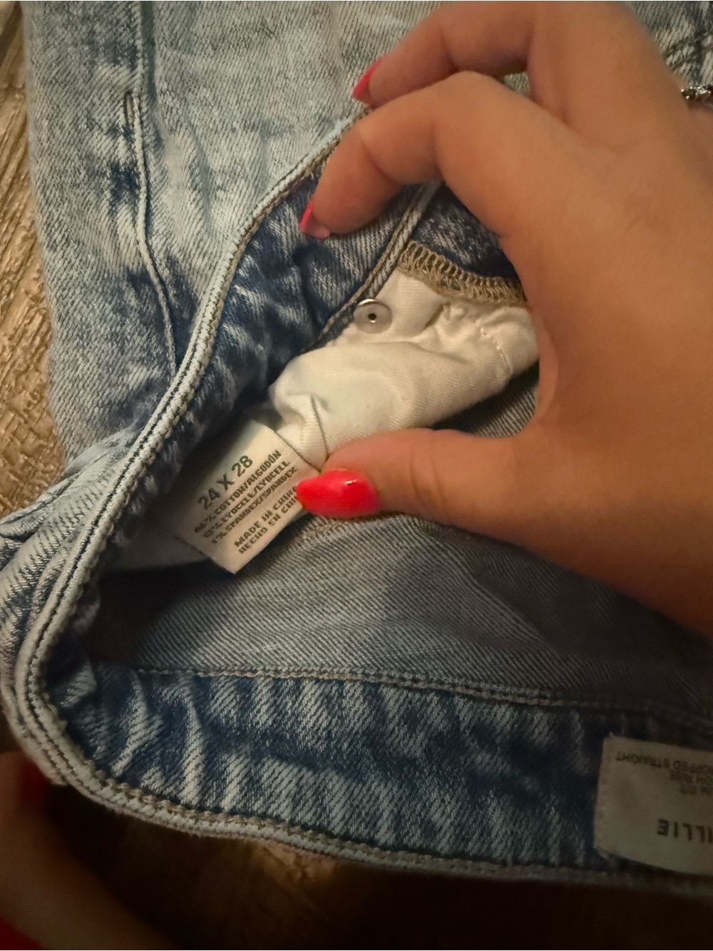 Buckle Light Blue Wide Leg Distressed Jeans - Picture 2 of 3